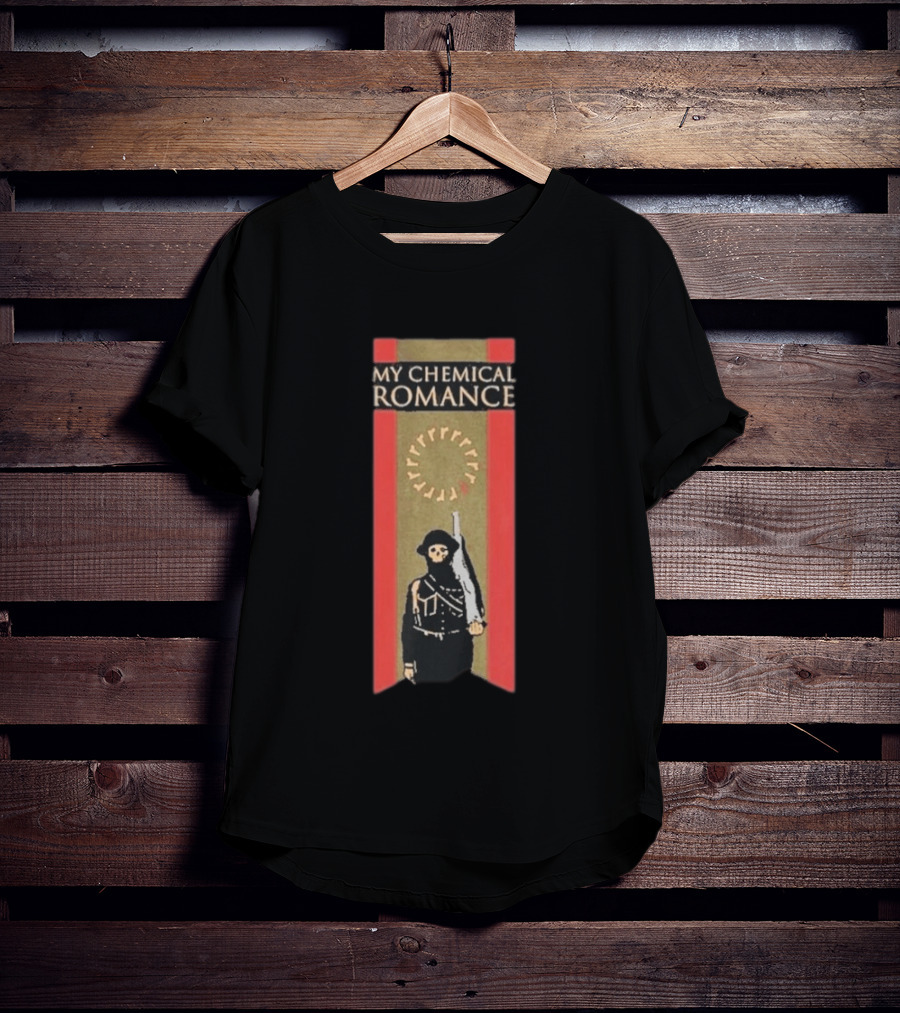 My Chemical Romance Soldier Marching Band Uniform Red Black Gold T-Shirt