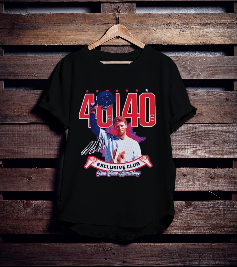 40 40 Club Curtain Call Pete Crow Armstrong Exclusive Chicago Cubs T-Shirt