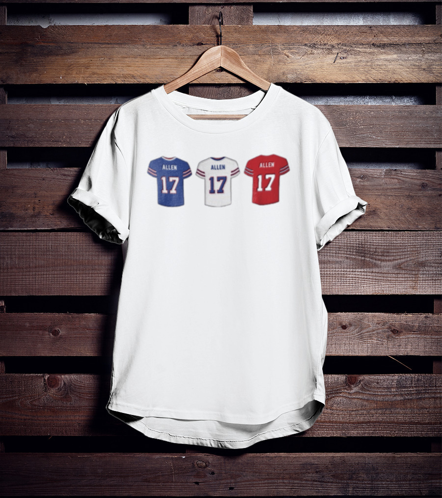 Allen Jerseys Buffalo 17 Football T-Shirt