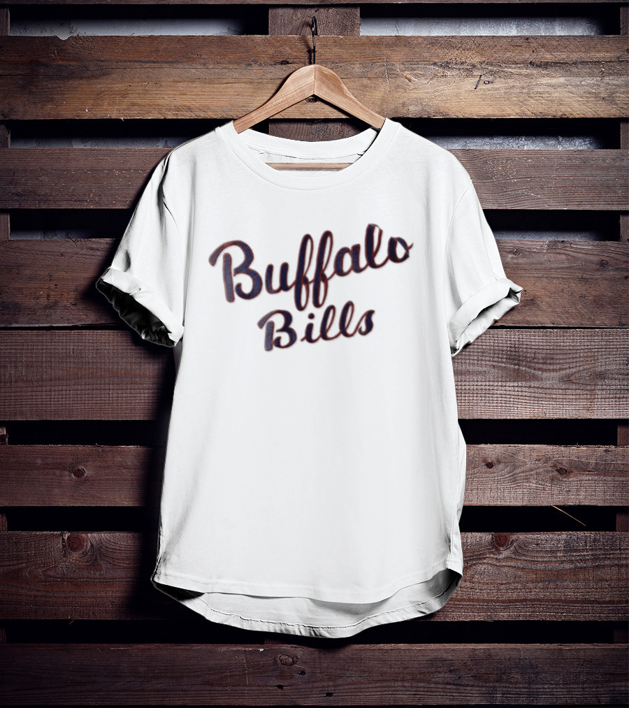 Buffalo Bills Script Text NFL Team Merchandise T-Shirt