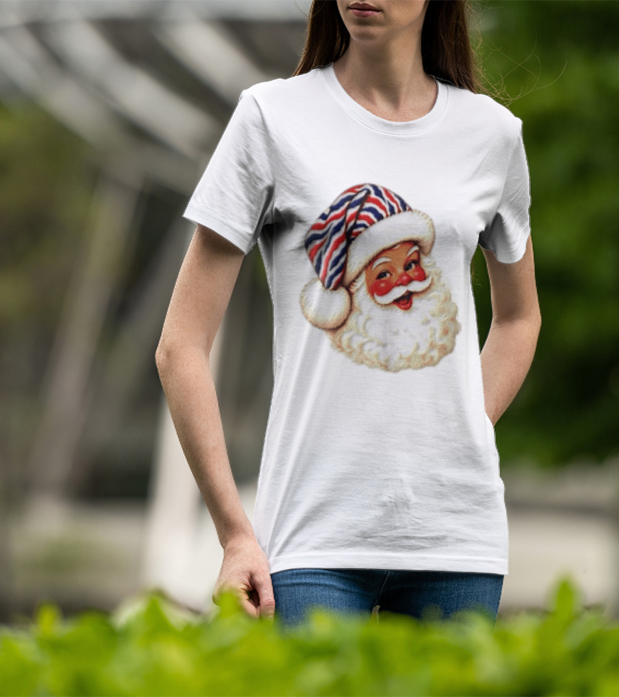 Buffalo Santa Christmas Holiday Vintage Cheerful Festive T-Shirt