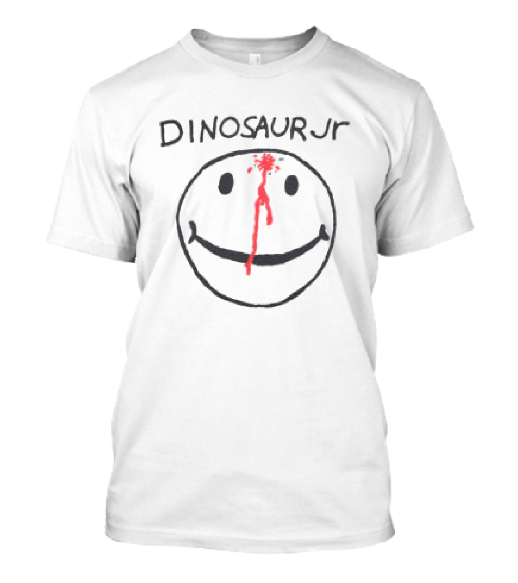 Dinosaur Jr. Smiley Face With Red Paint By Carpetco Store T-Shirt