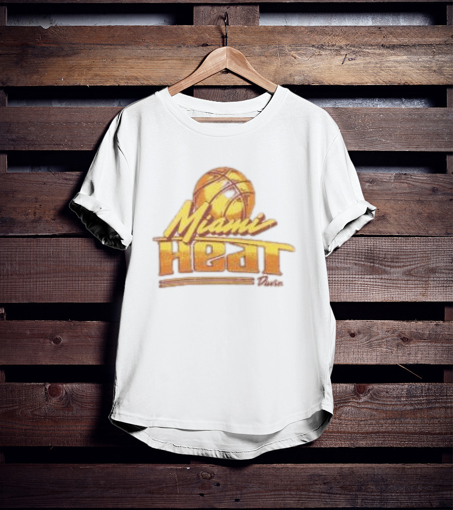 Miami Heat Store Court Culture X Duvin Sundown Vintage Basketball T-Shirt