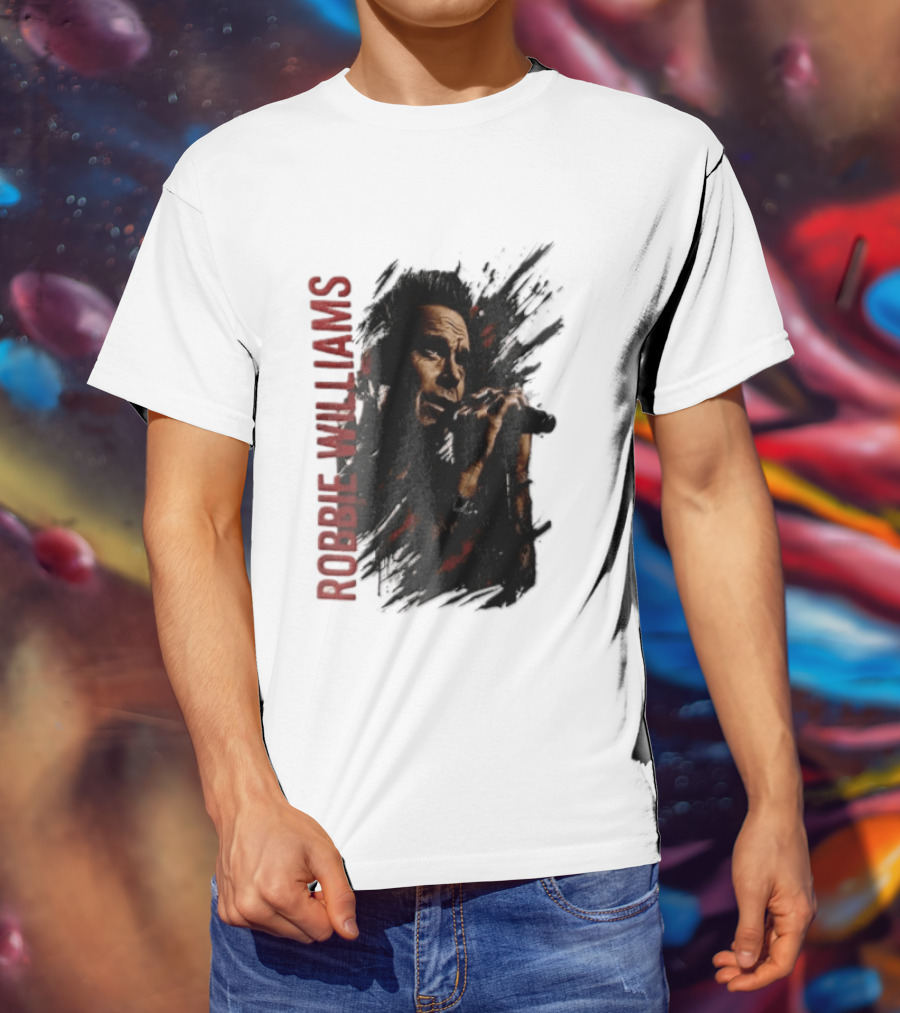Robbie Williams Britpop Australia New Zealand 2026 Tour Concert Singer T-Shirt