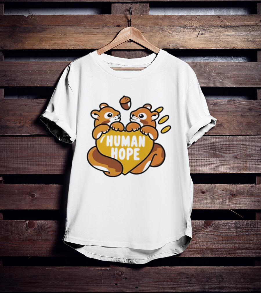 Human Hope J HOPE X Human Made Season 2 Squirrels Heart Acorn T-Shirt