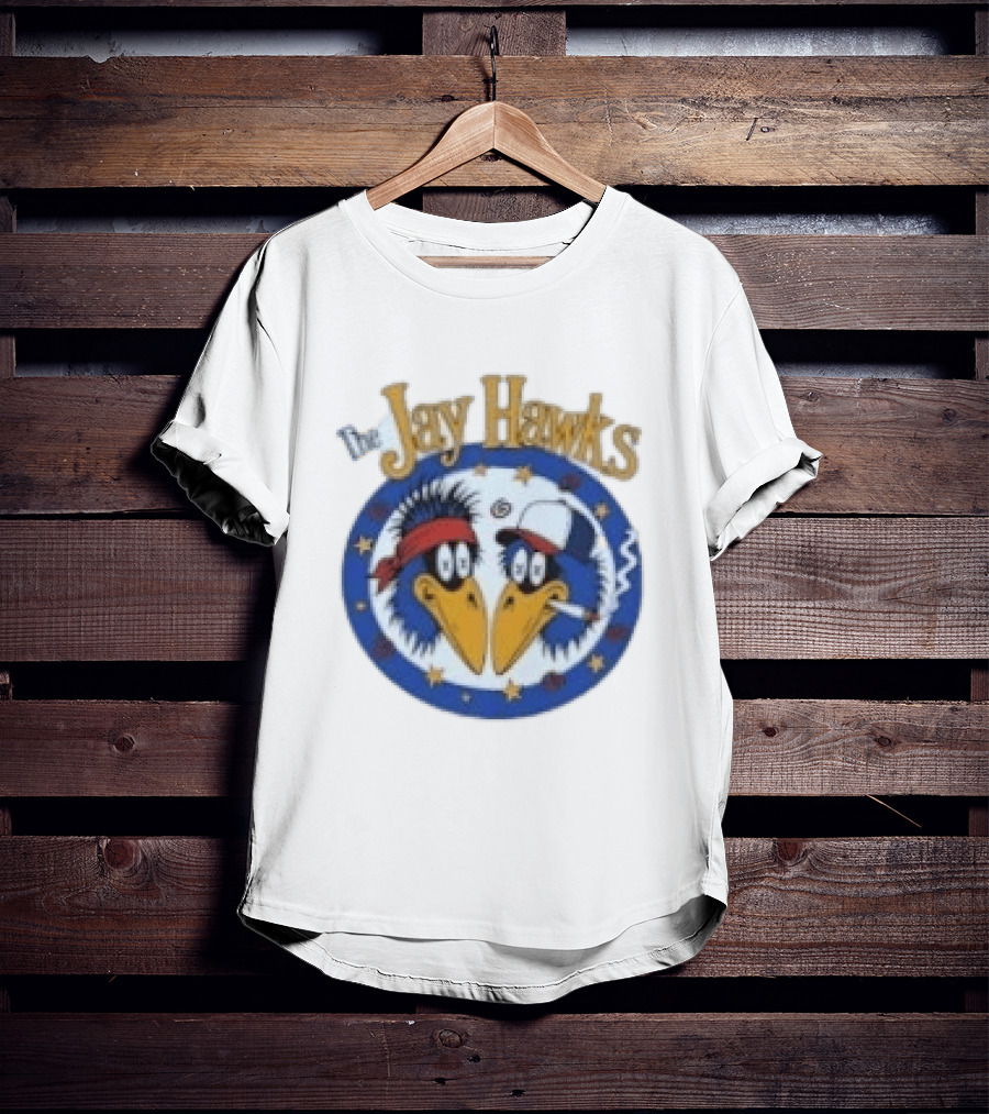 The Jay Hawks Smoking Cartoon Birds T-Shirt