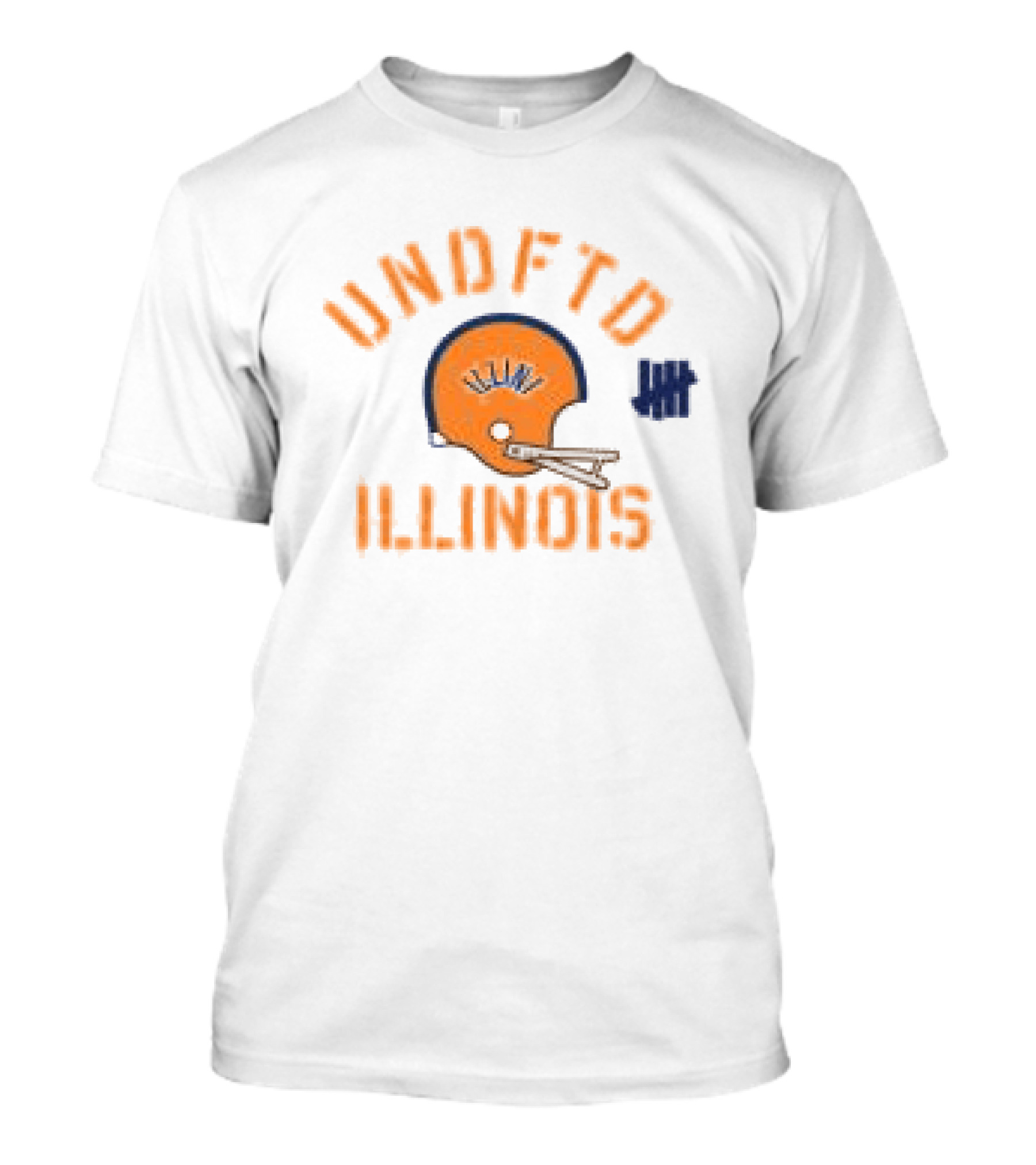 Undefeated Illinois Vintage Football Helmet And Stars T-Shirt
