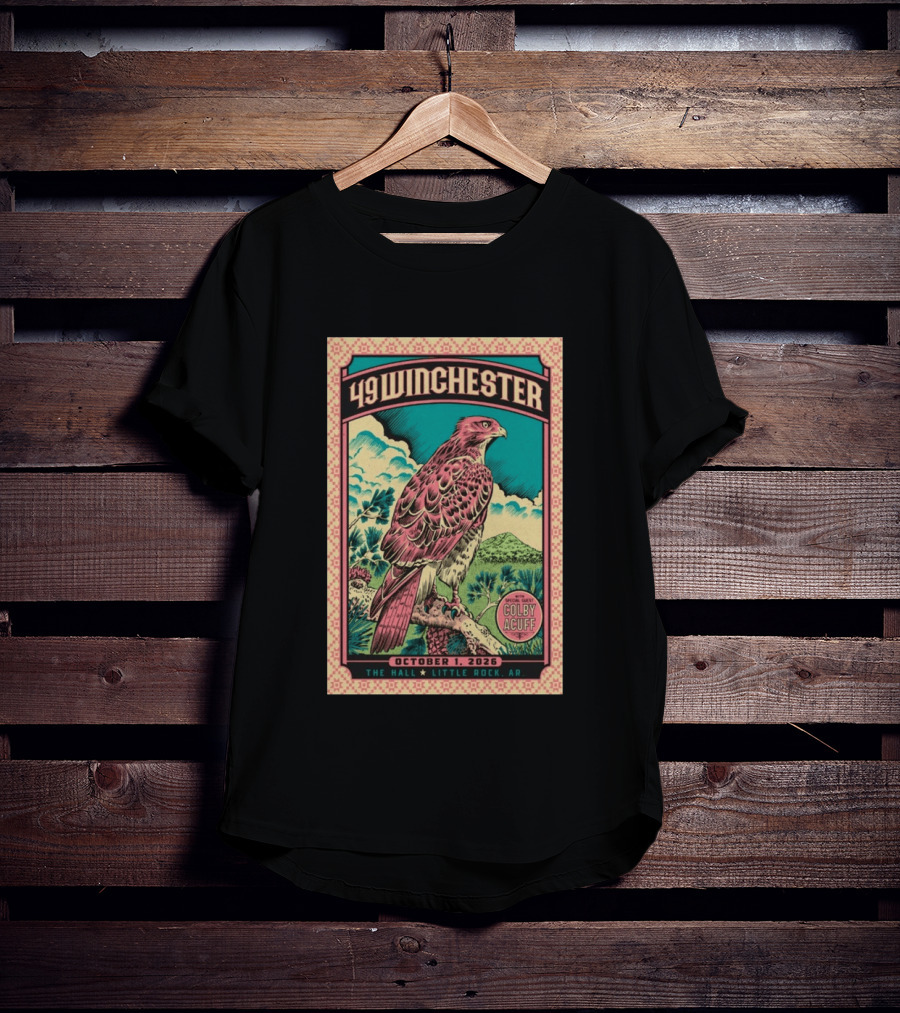 49 Winchester Little Rock October 1 2026 Special Guest Colby Acuff T-Shirt