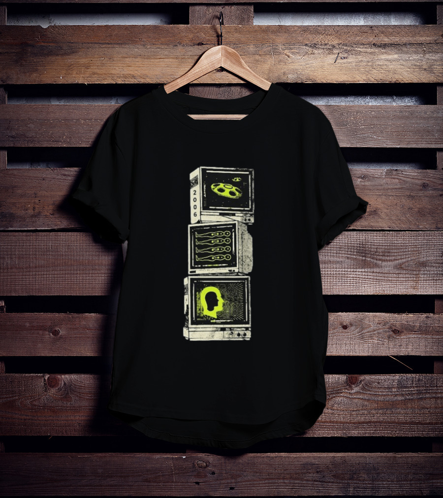 Brand New The Devil And God Are Raging Inside Me 2006 Signal Stack Retro Monitors T-Shirt