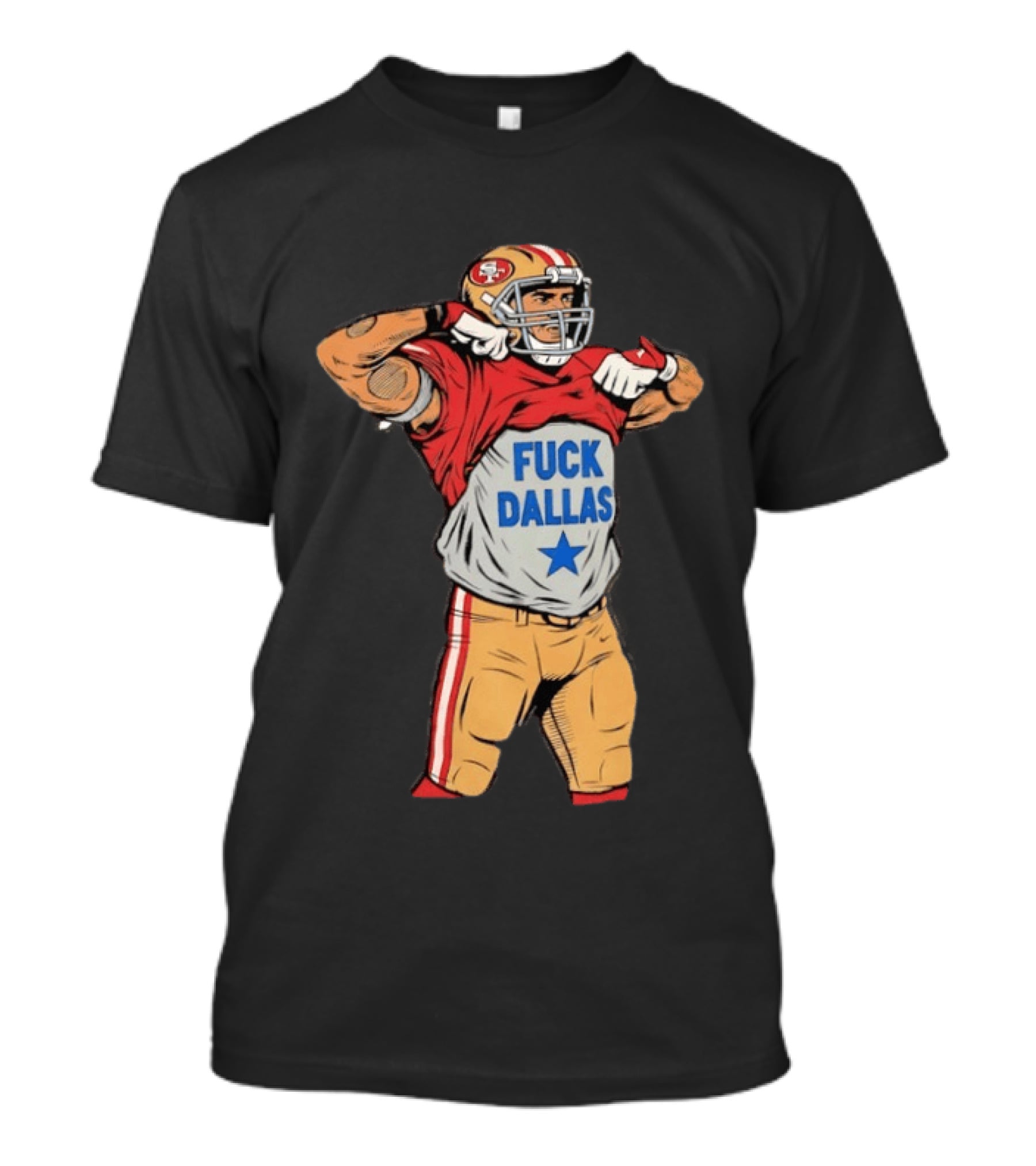 George Kittle San Francisco 49ers Fuck Dallas Moment Football Rivalry T-Shirt