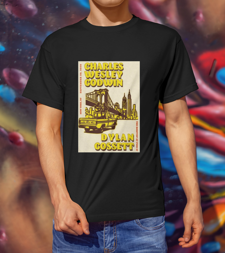Charles Wesley Godwin Rooftop Pier 17 New York September 2026 Dylan Gossett T-Shirt