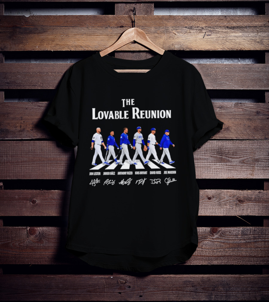 Chicago Cubs The Lovable Reunion Abbey Road Baseball Legends T-Shirt