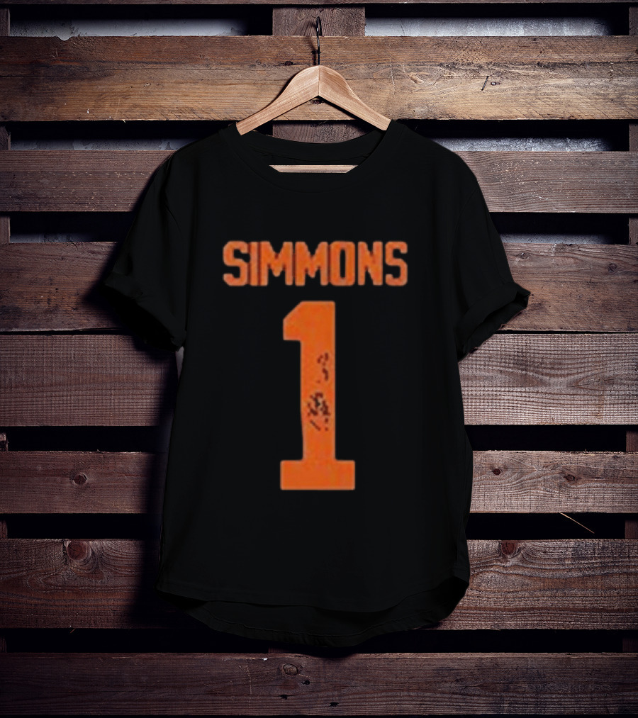 SIMMONS 1 Texas Longhorns Football T-Shirt