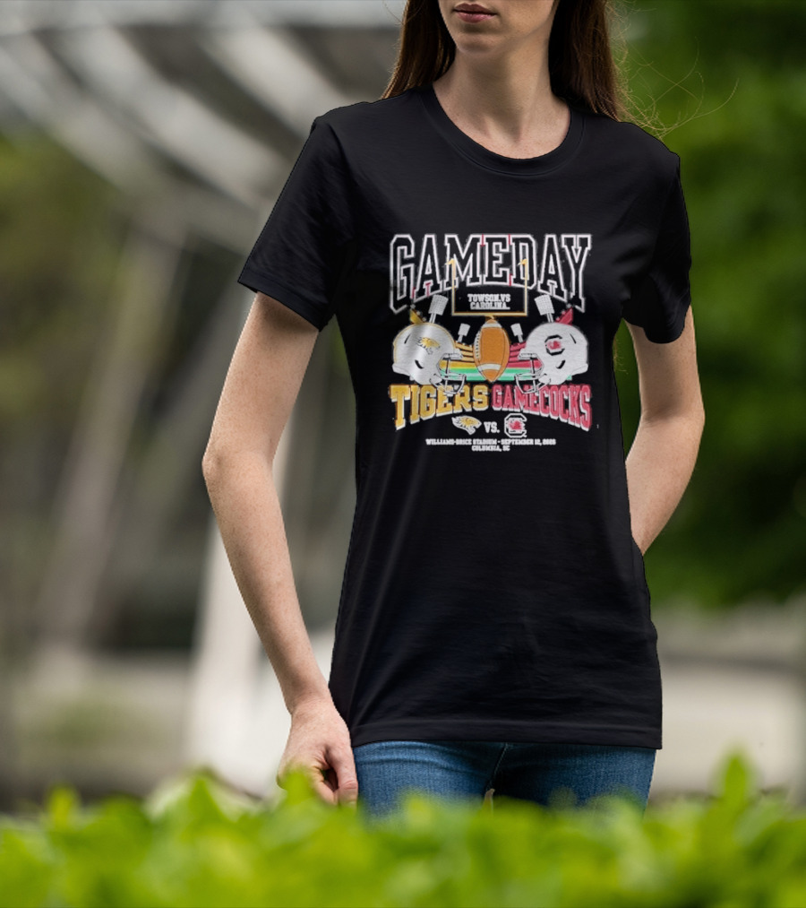 Gameday Towson Tigers Vs South Carolina Gamecocks Football September 12 2026 T-Shirt