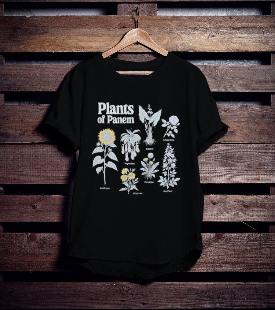 Plants Of Panem Sunflower Rue Primrose Katniss Dandelion Nightlock T-Shirt