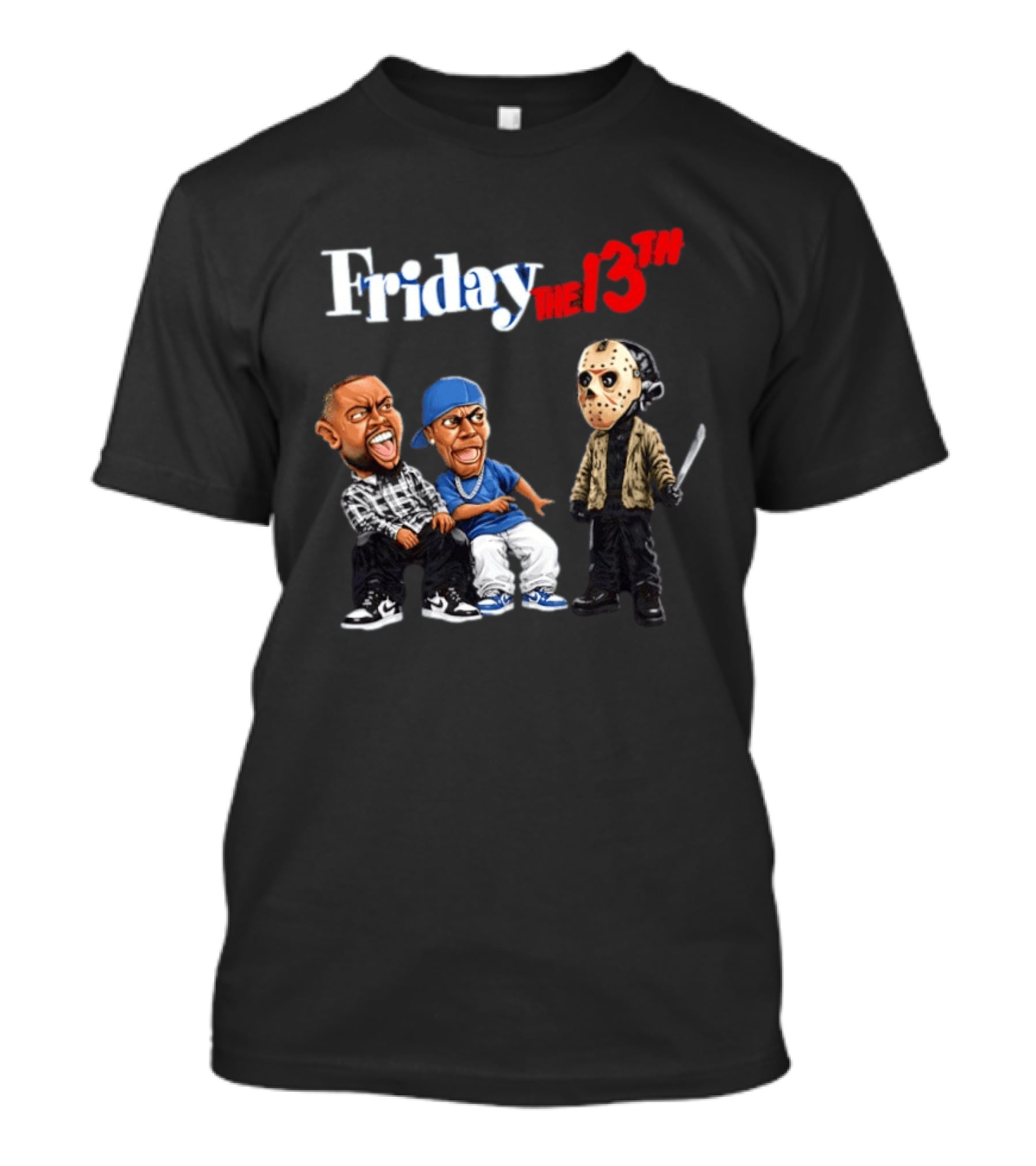 Friday The 13th Character Mashup Halloween 2026 Damnnnn Meme T-Shirt