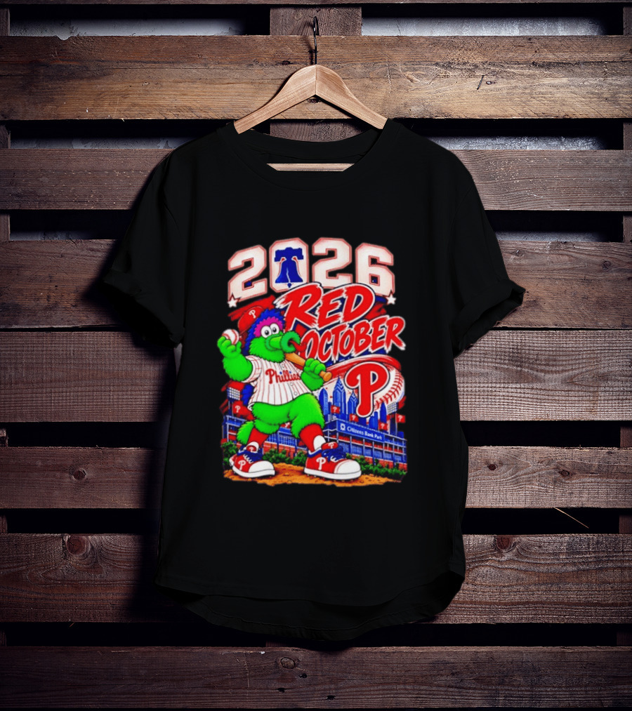Philadelphia Phillies 2026 Red October Citizens Bank Park Postseason T-Shirt