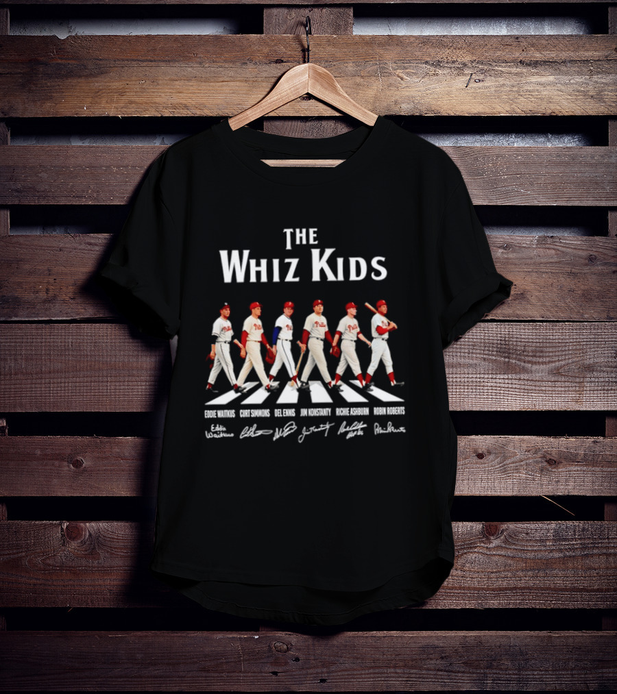 Philadelphia Phillies The Whiz Kids Abbey Road Baseball Legends T-Shirt