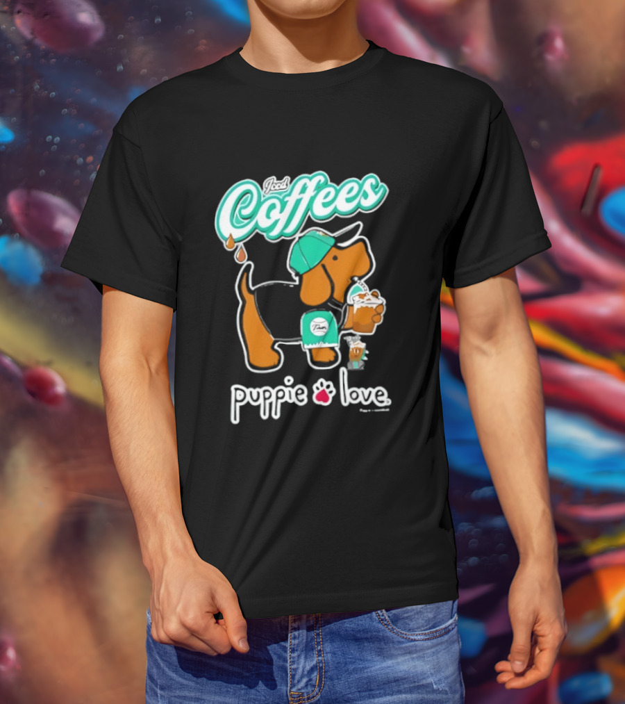 Puppie Love Iced Coffees Pup Kelly T-Shirt