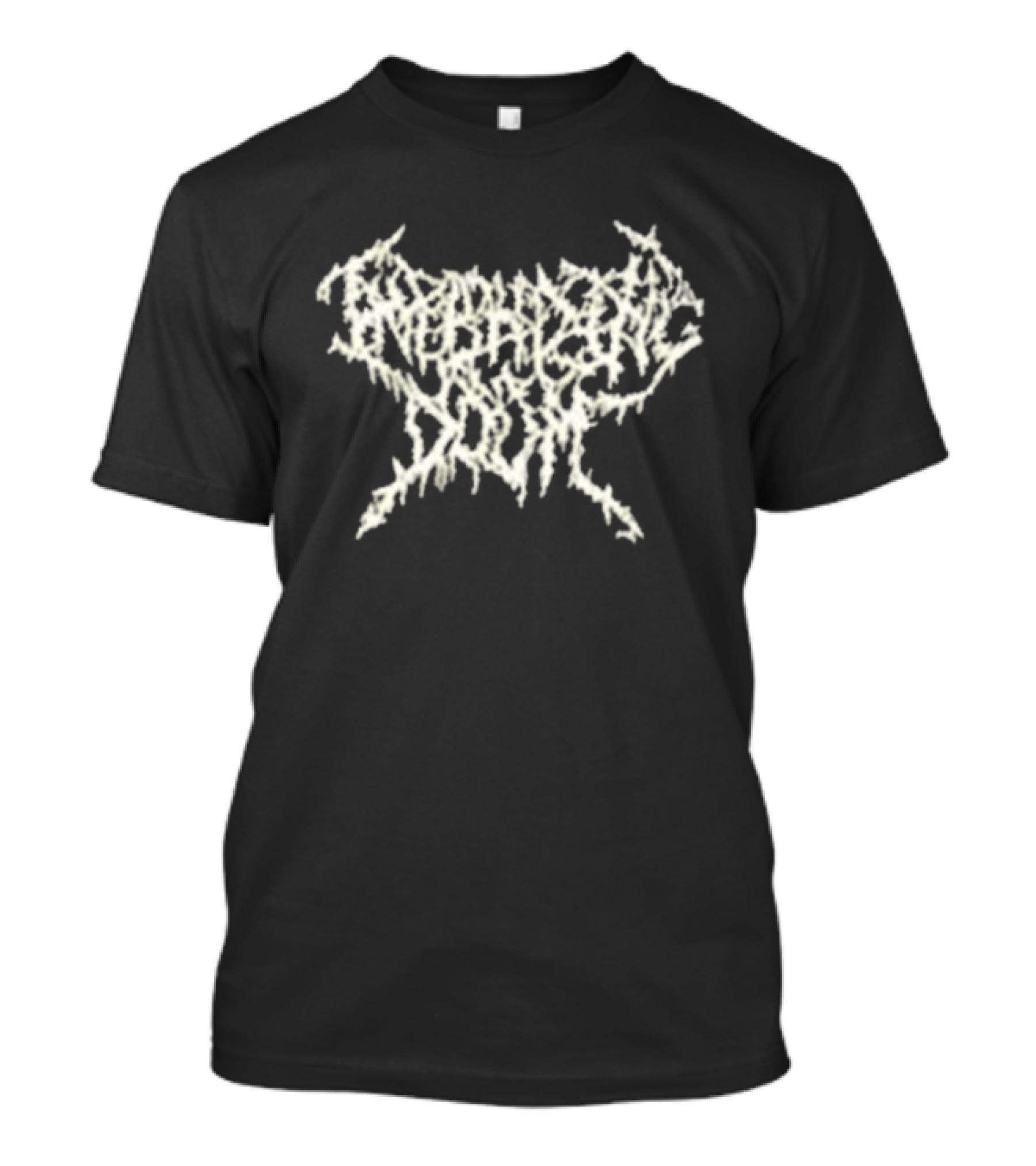 Ritual Doom Against Traffic White Distressed Font T-Shirt