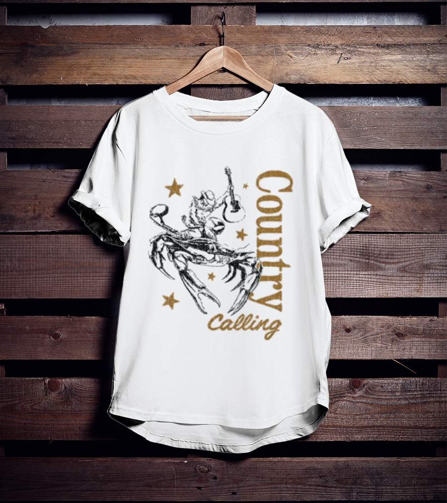 Country Calling Festival 2026 Ocean City Maryland Crab Cowboy Stars T-Shirt