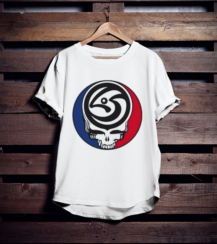 Leftover Salmon Grateful Dead Steal Your Face Salmon Garcia's Chicago March 6 8 2026 T-Shirt