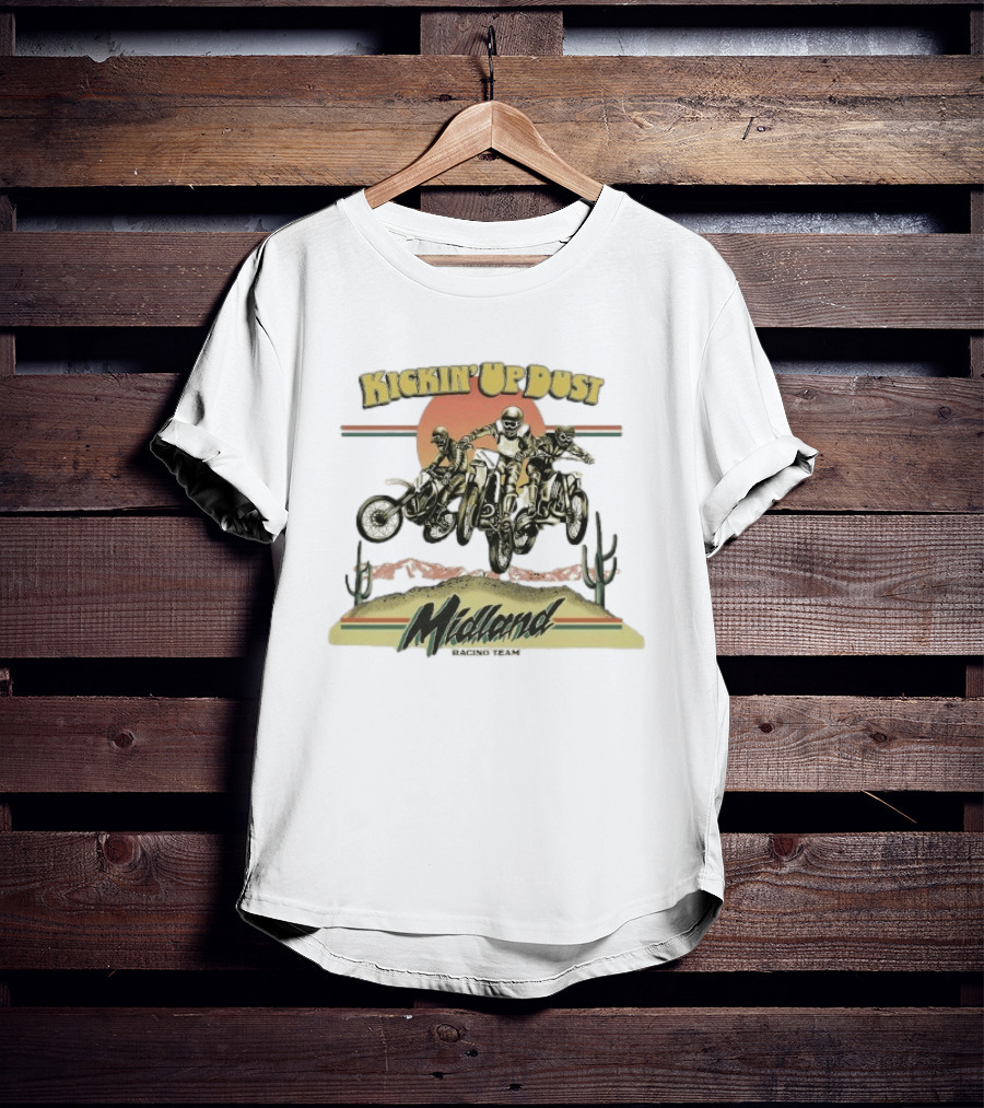 Midland Racing Team Kickin' Up Dust Motorcycle Adventure T-Shirt
