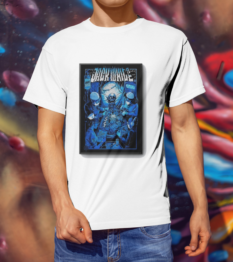 Jack White Del Mar CA 9 30 2026 Fake Blues Touring Skeleton Surgeons T-Shirt