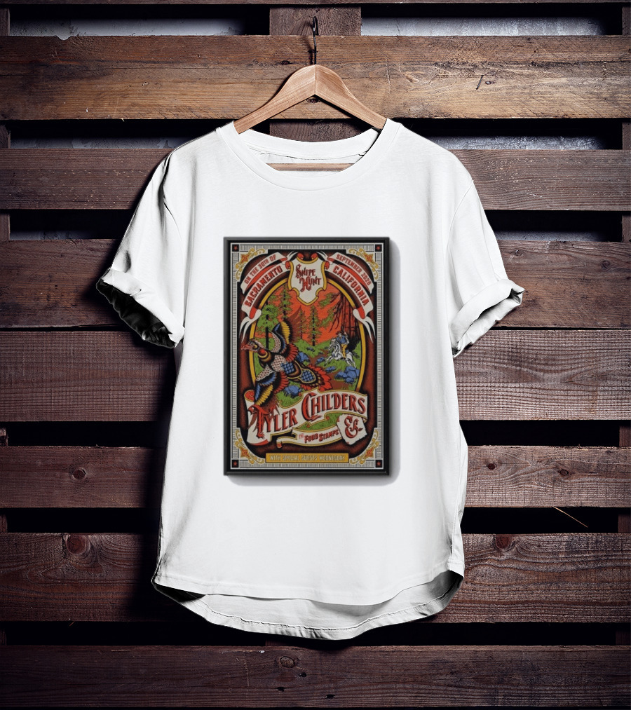 Tyler Childers Sacramento Concert September 30 2026 With Sipe Hunt Food Stamps Special Guests Wednesday T-Shirt