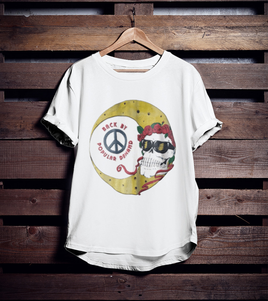 Back By Popular Demand Skull Sunglasses Lightning Peace Roses T-Shirt