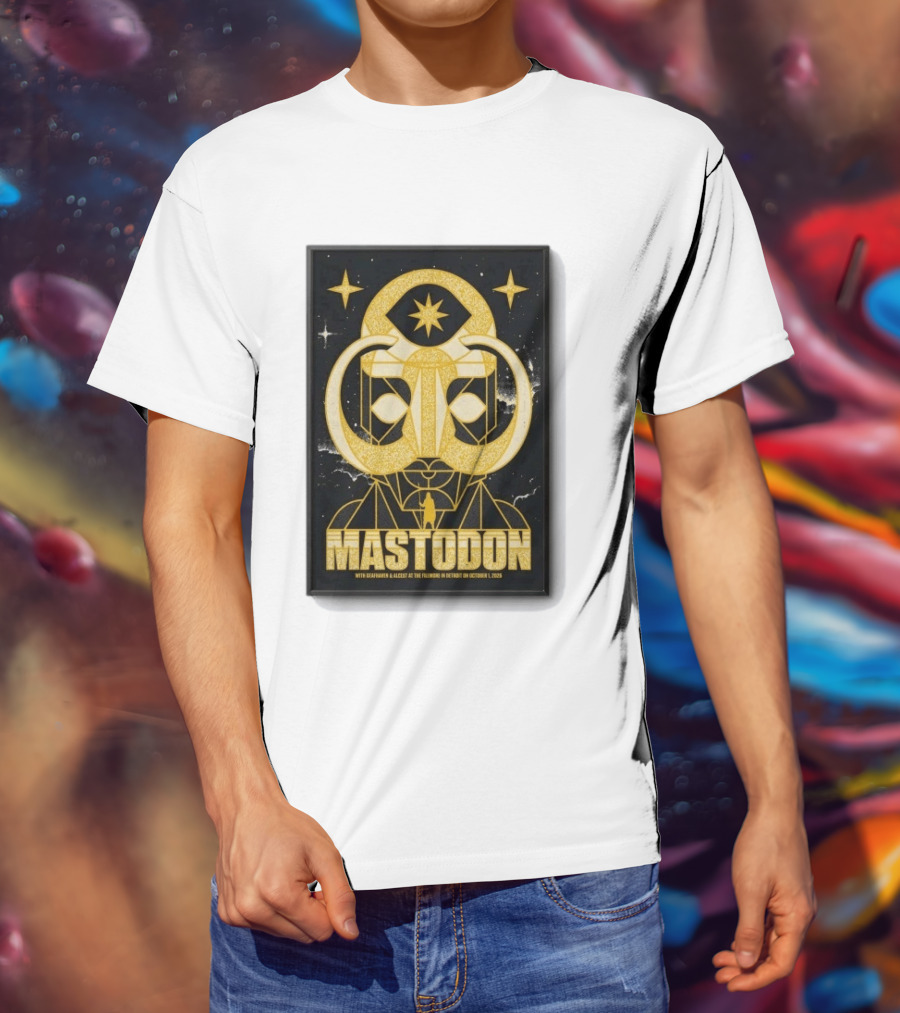 Mastodon The Fillmore Detroit Oct 1 2026 With Deafheaven And Khemmis T-Shirt