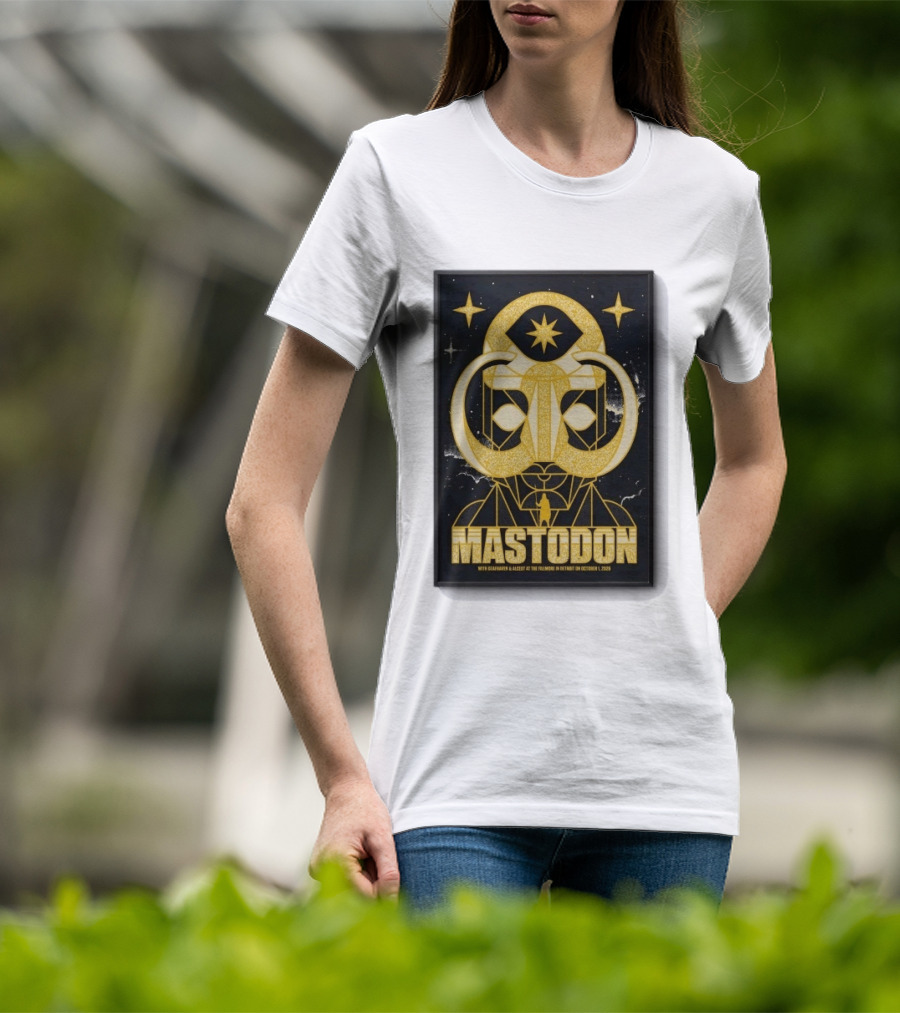 Mastodon The Fillmore Detroit Oct 1 2026 With Deafheaven And Khemmis T-Shirt