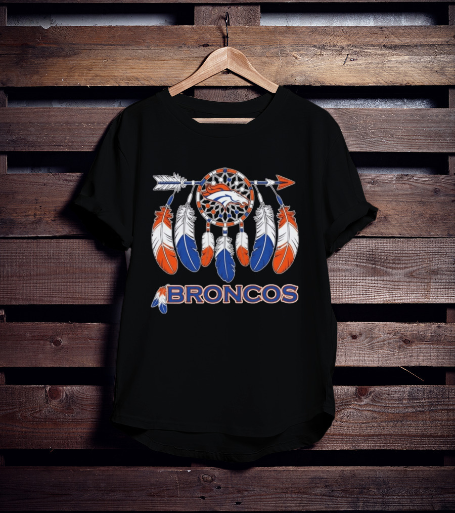 Denver Broncos Dreamcatcher Feather Arrow Team Spirit T-Shirt