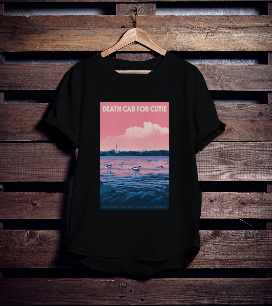 Death Cab For Cutie Columbiahalle Berlin Concert 2026 Donnerstag 01.10 Exclusive T-Shirt