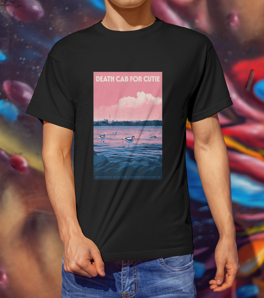 Death Cab For Cutie Columbiahalle Berlin Concert 2026 Donnerstag 01.10 Exclusive T-Shirt