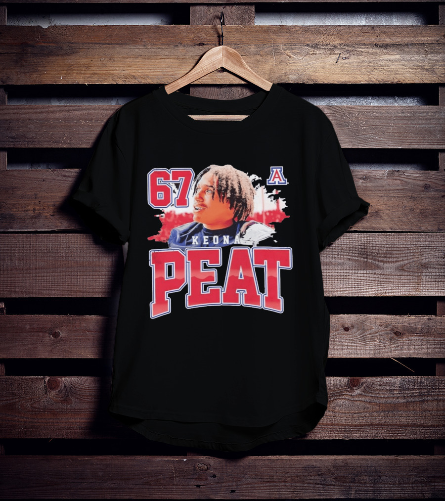 Keona Peat 67 Arizona Wildcats NCAA Football T-Shirt