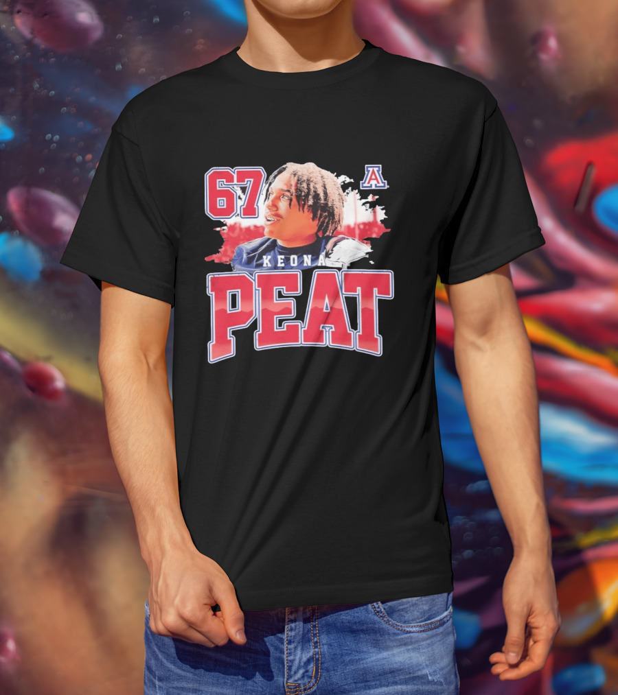 Keona Peat 67 Arizona Wildcats NCAA Football T-Shirt