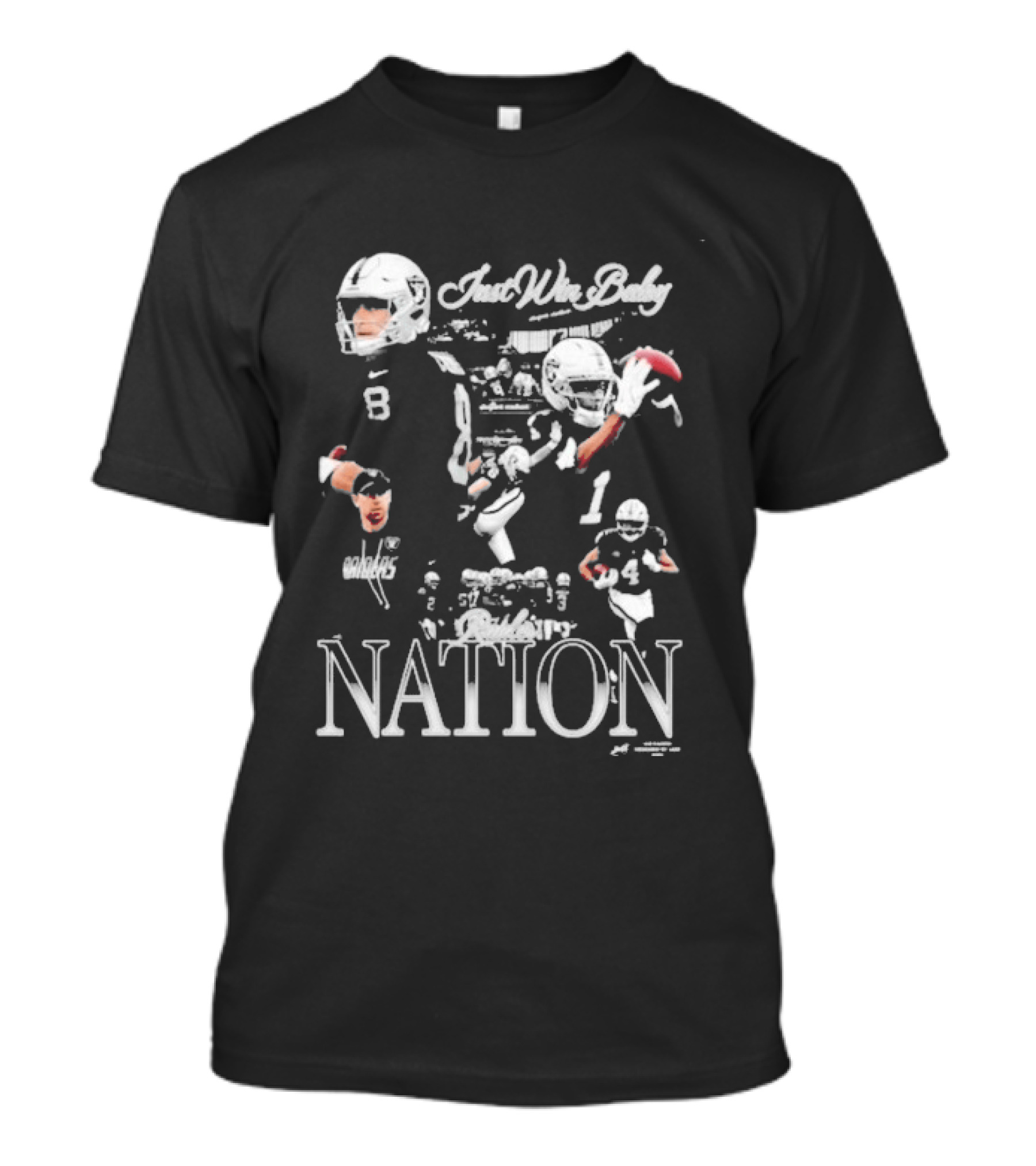 Jaee Raiders Just Win Baby Football Nation Player Highlights T-Shirt