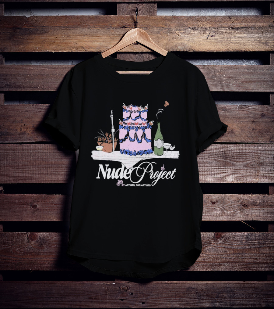 Nude Project By Artists For Artists Cake And Wine Ensemble T-Shirt