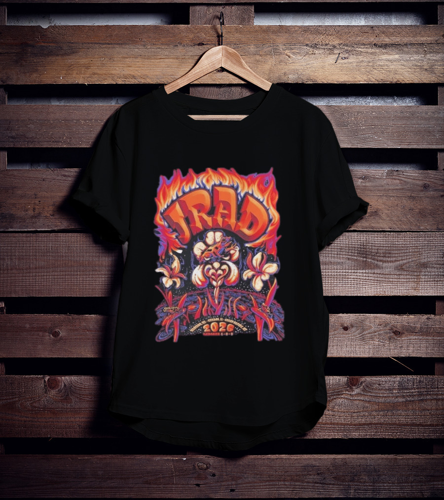 JRAD 2026 Tour With Floral Frog Flames For October In Chicago And Grand Rapids T-Shirt