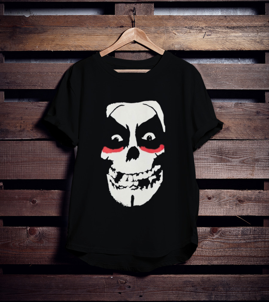 Original Misfits Skull With Danhausen Red Makeup Mechanics 2026 T-Shirt