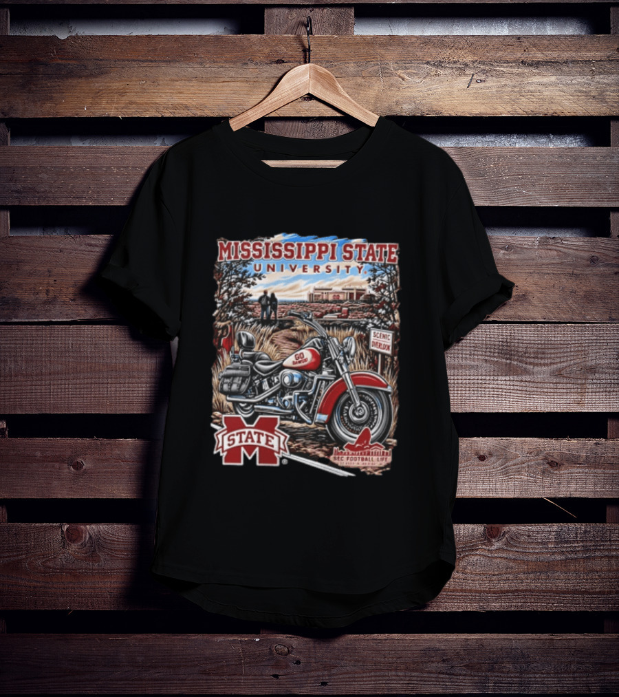 Mississippi State University Bulldogs Scenic Overlook Go Dawgs SEC Football Life T-Shirt