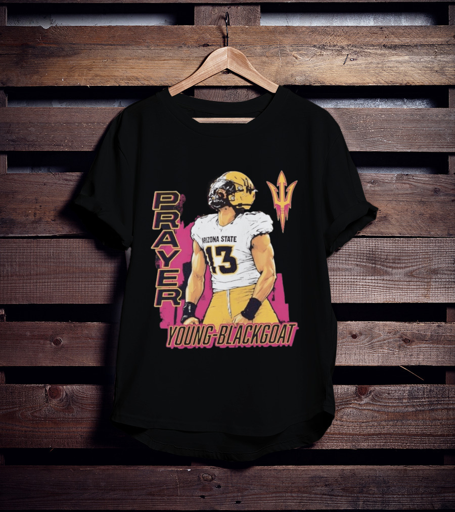 Prayer Young Blackgoat 13 Arizona State Sun Devils Football T-Shirt