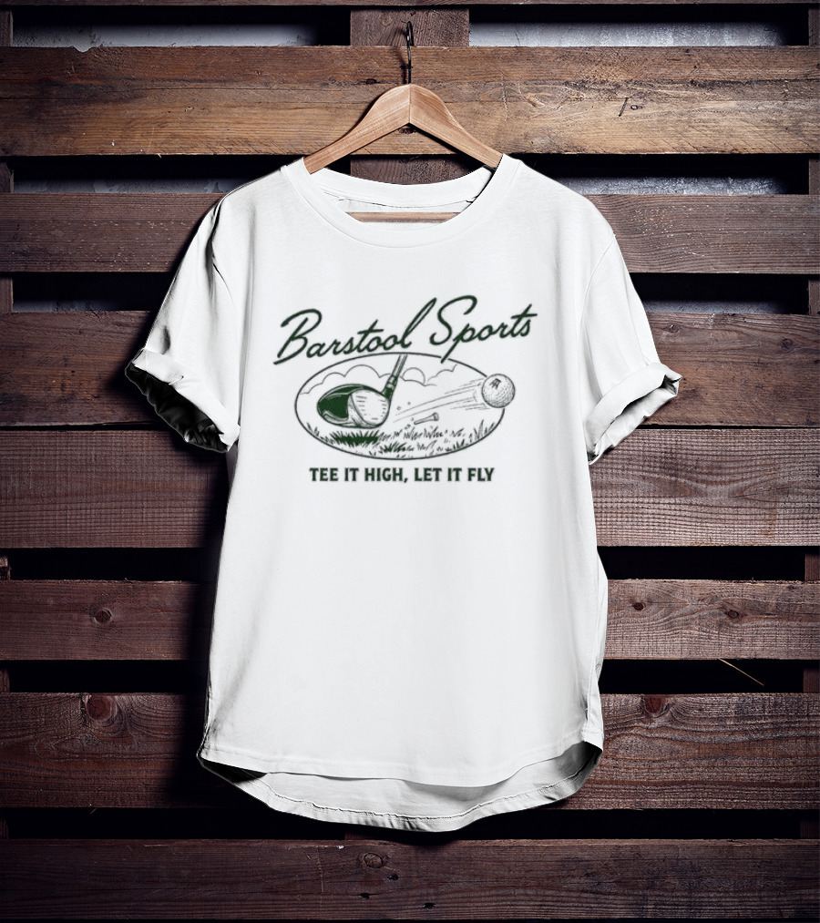 Barstool Sports It High Let It Fly Rocket Football Sky T-Shirt