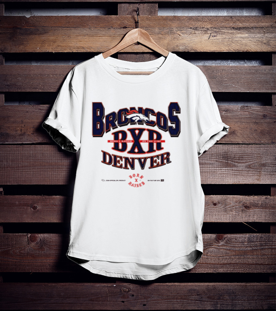 Born X Raised Broncos BXR Denver Collab White T-Shirt