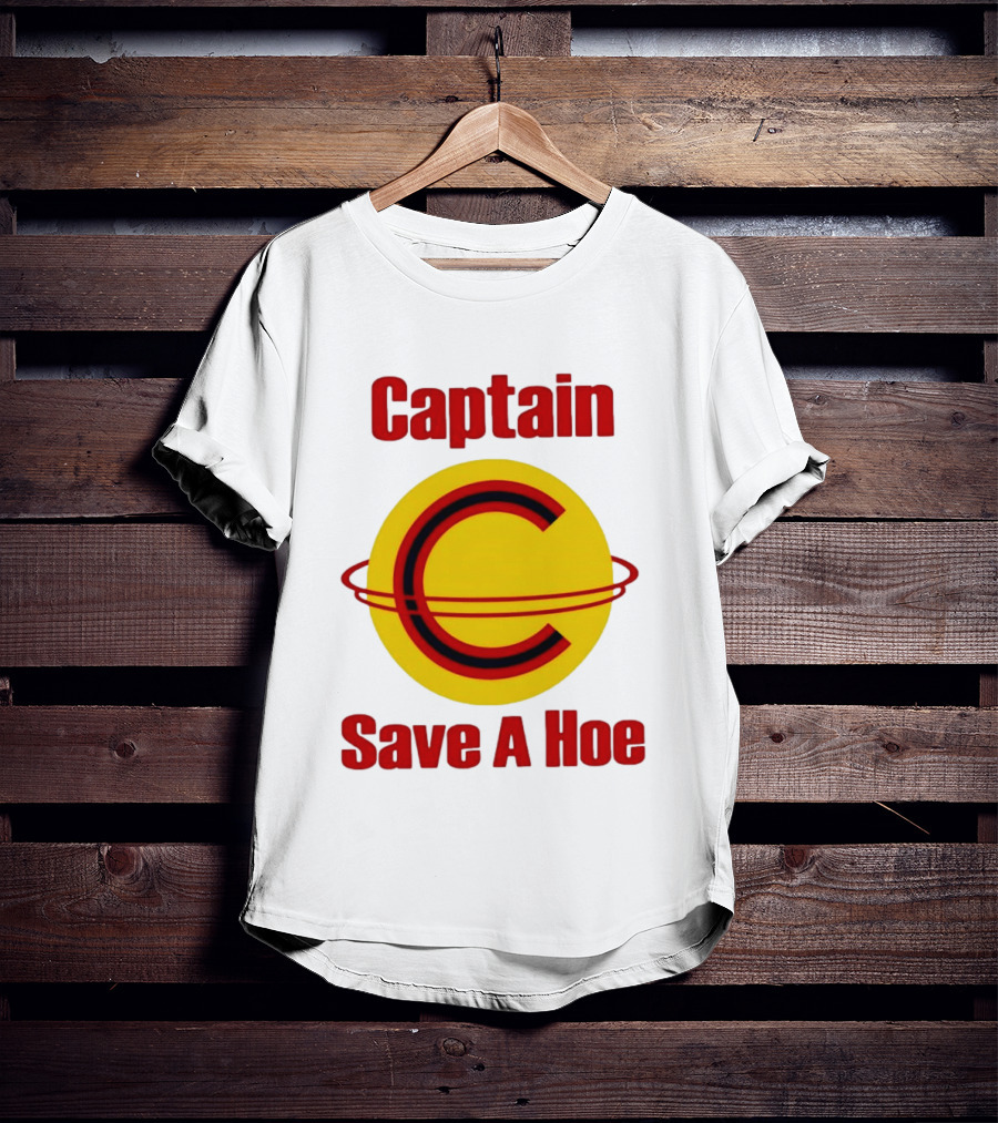 Captain Save A Hoe Humor Yellow C T-Shirt