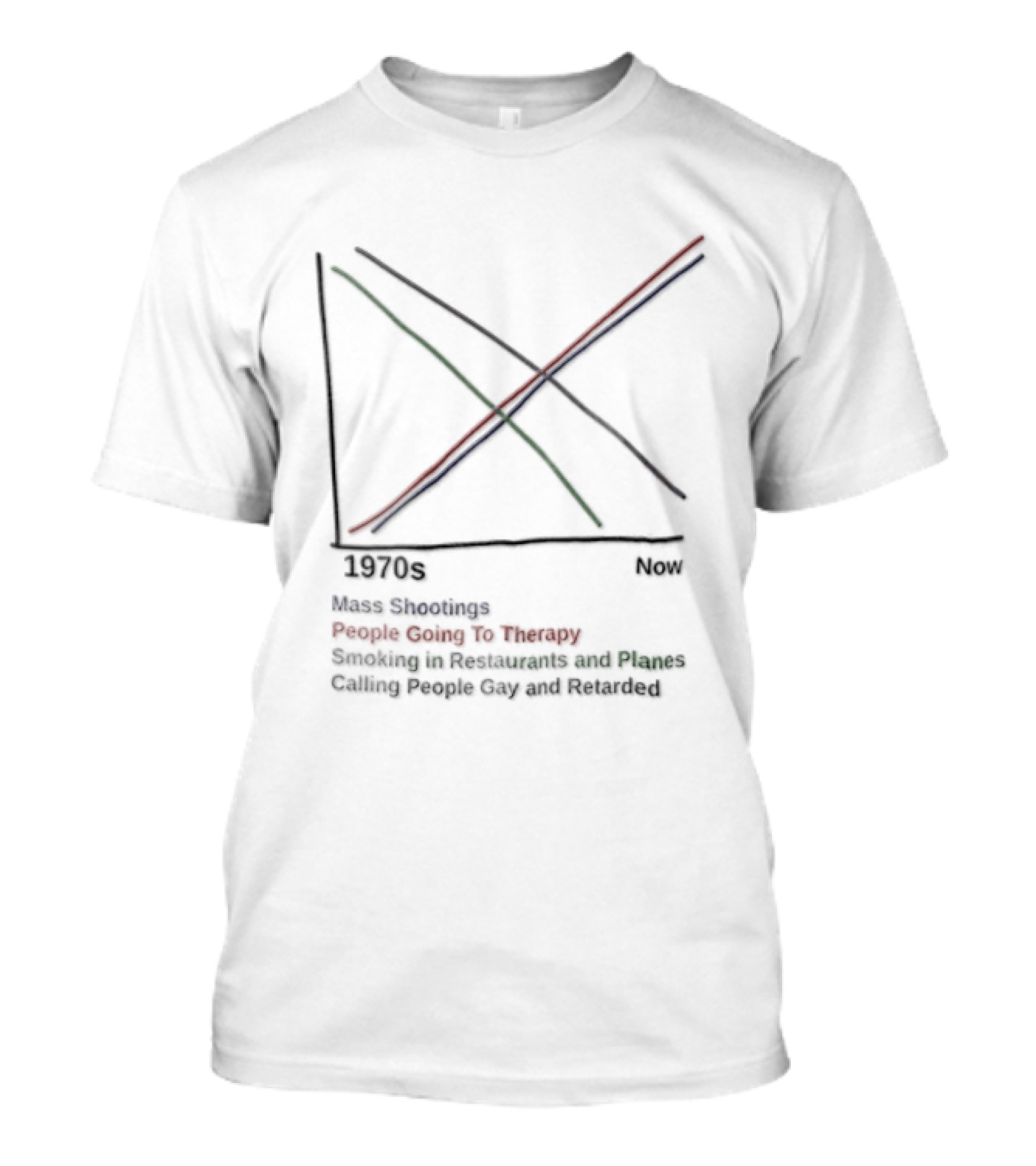 Cardinals Austin Calling 1970 People Giving Up On Humanity Trends Now Graph T-Shirt