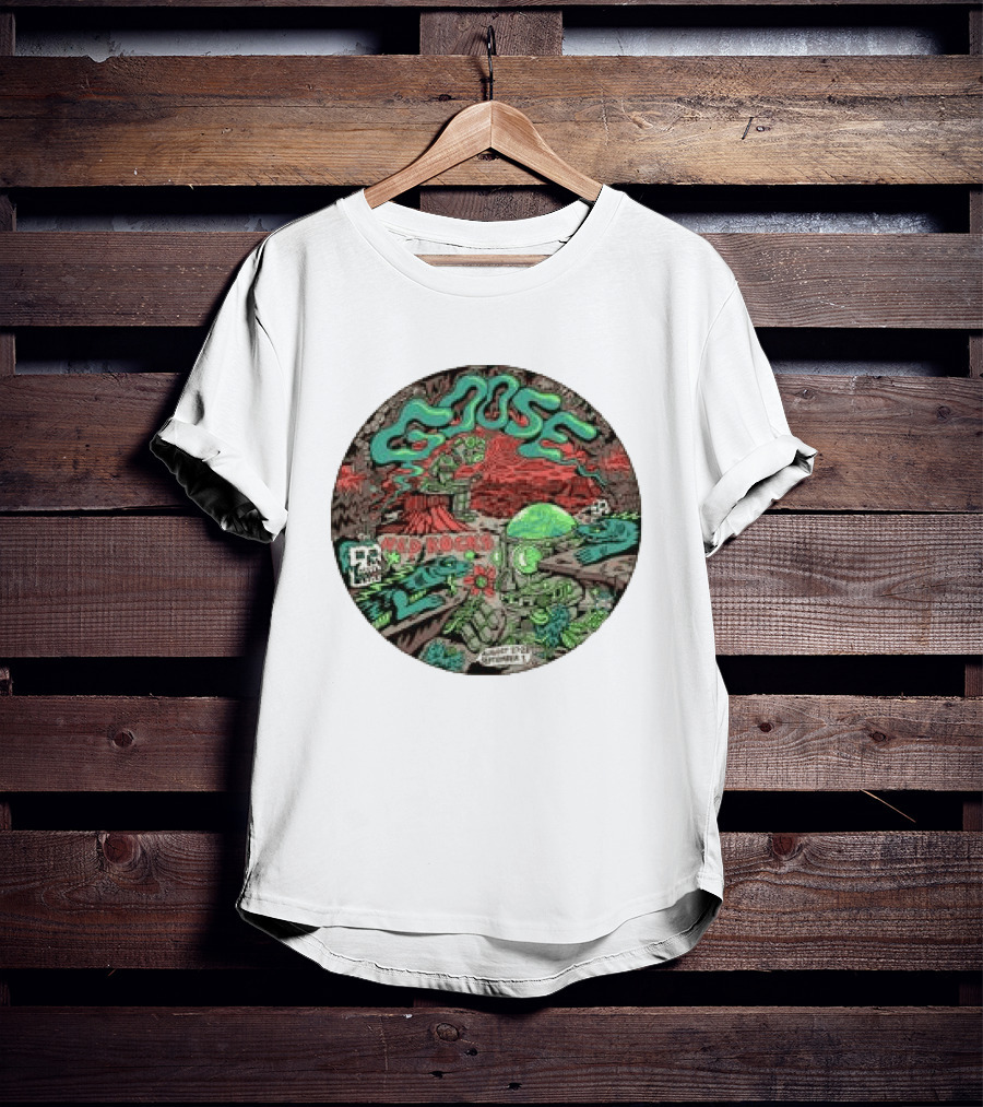 Goose Red Rocks 2026 Killer Acid Event Extraterrestrial Adventure T-Shirt