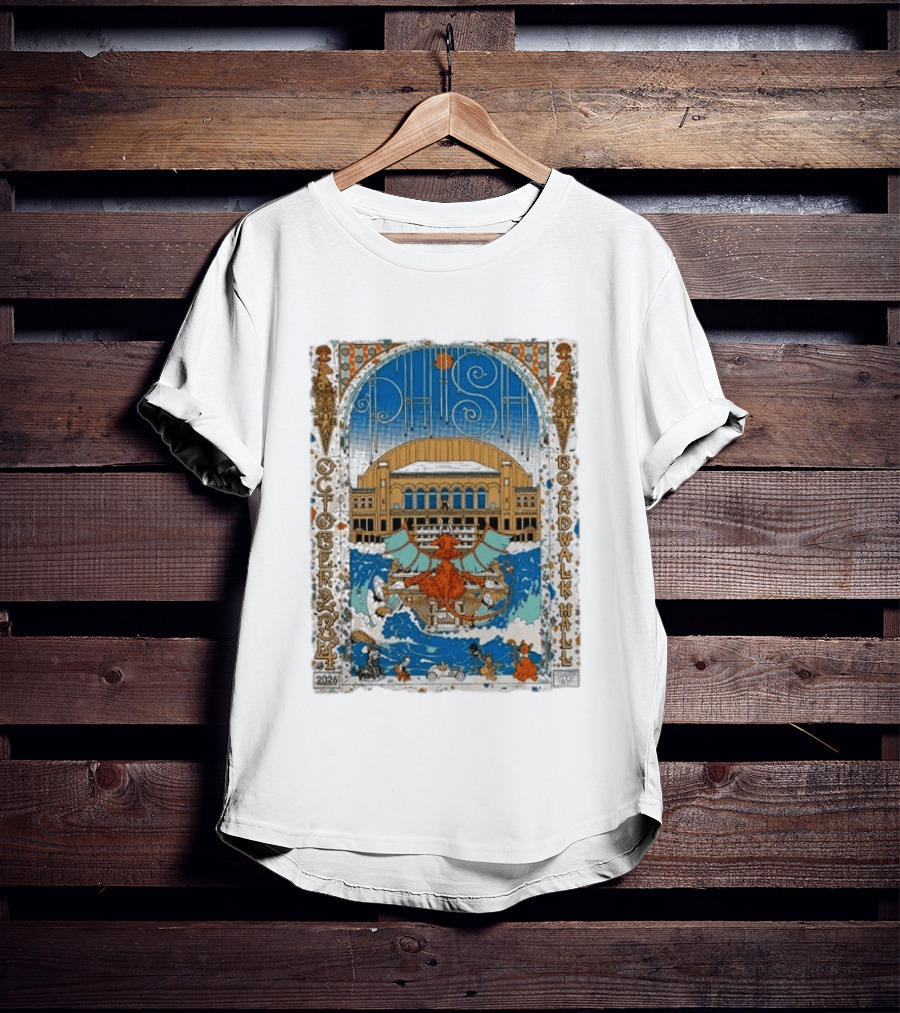 Phish October 2026 Atlantic City Jim Whelan Boardwalk Hall LE T-Shirt