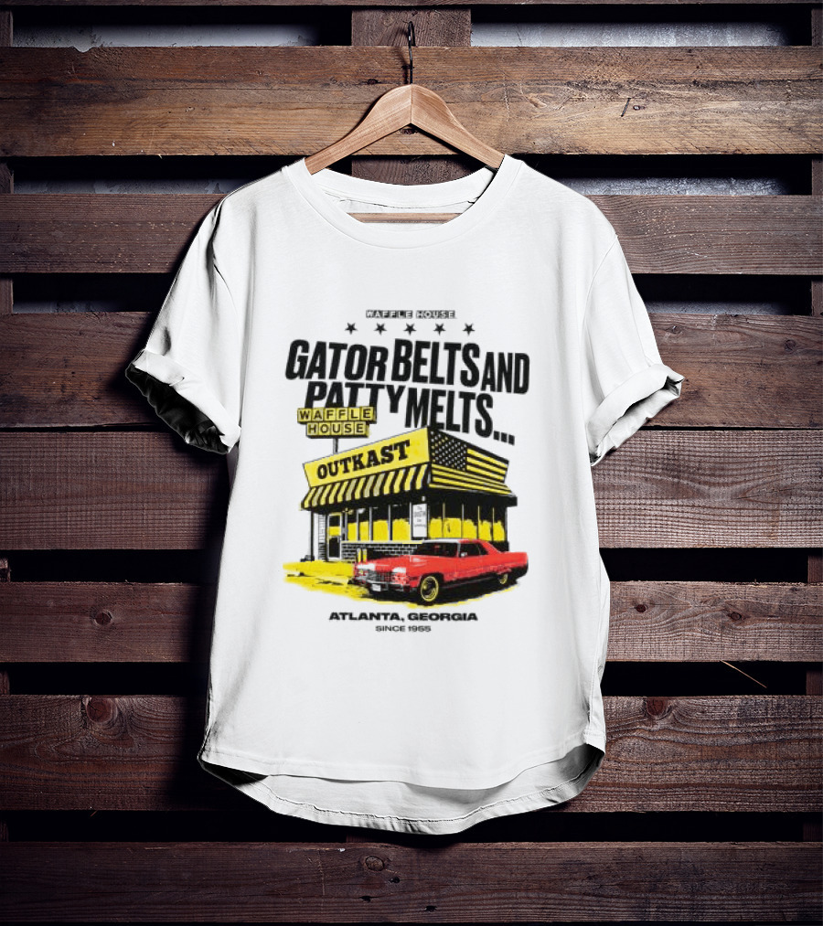Gator Belts And Patty Melts Outkast Waffle House Atlanta Georgia 1995 T-Shirt